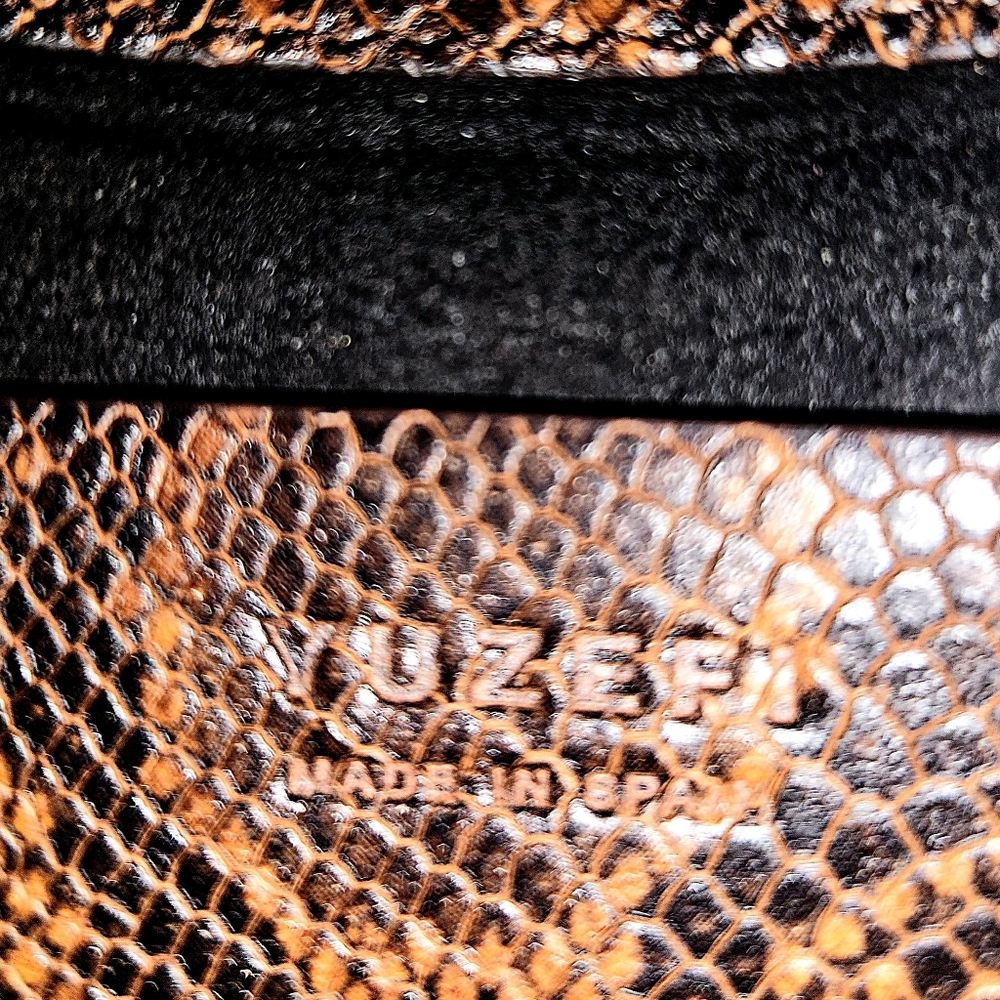 Yuzefi Doris Brown Snake Skin Pattern Bag-EUC - Picture 11 of 15
